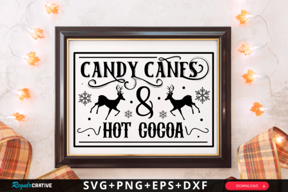 Candy Canes and Hot Cocoa SVG Design Review