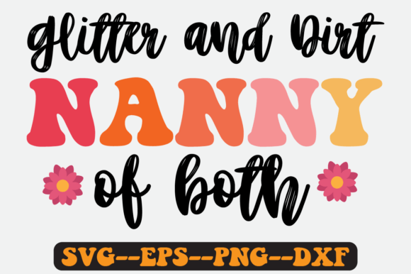 Review: NANNY of BOTH Quotes Groovy Retro SVG