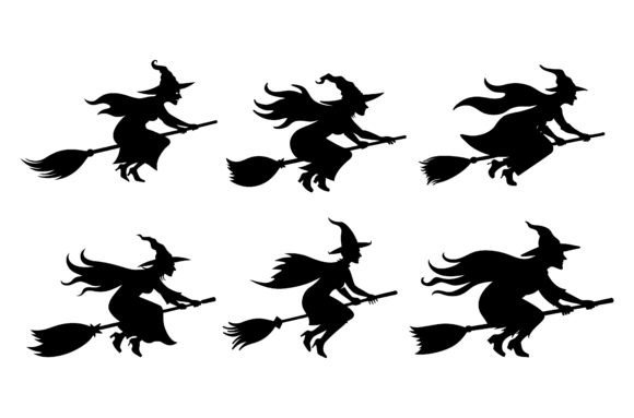 Review: Witch on Broomstick Vector Illustration for Embroidery