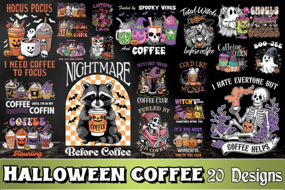Stitching the Spooky Brew: A Designer’s Review of the Halloween Coffee SVG Bundle